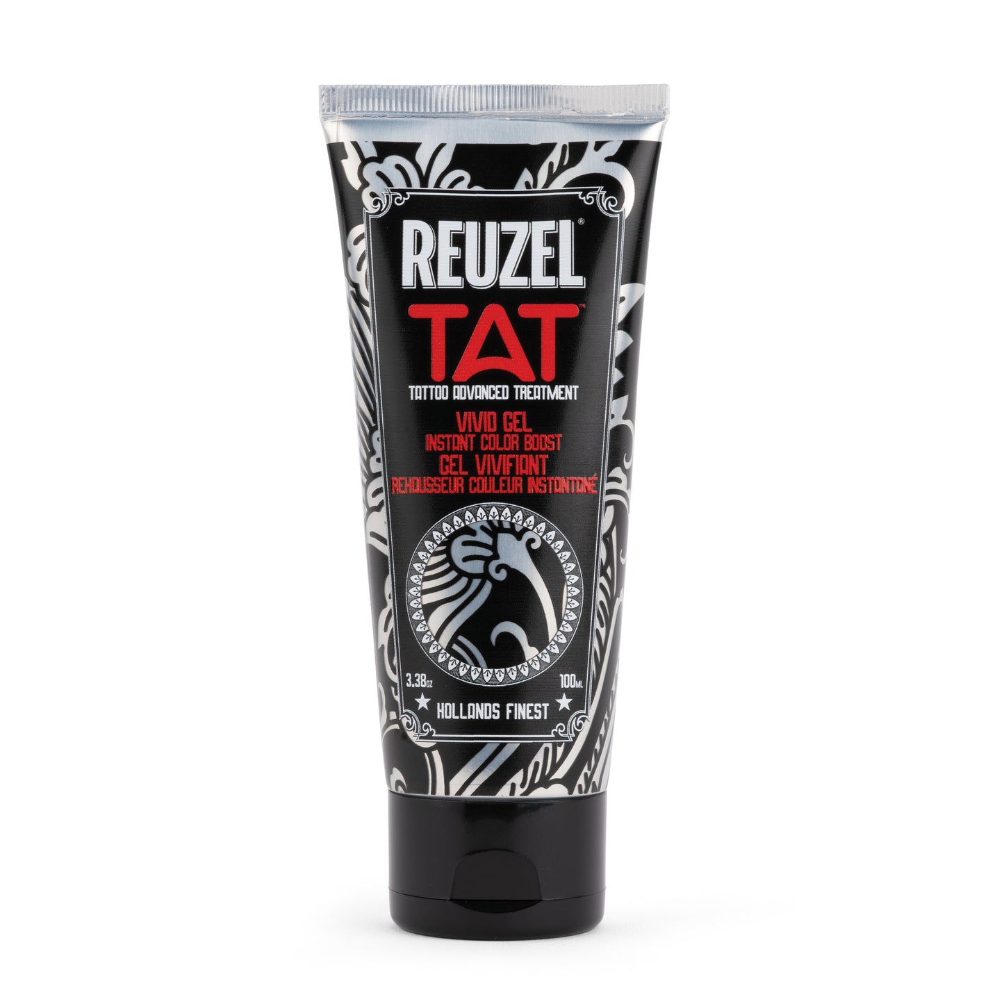 Reuzel Deutschland tattoo aftercare bundle featuring Reuzel and TAT products on a clean background.