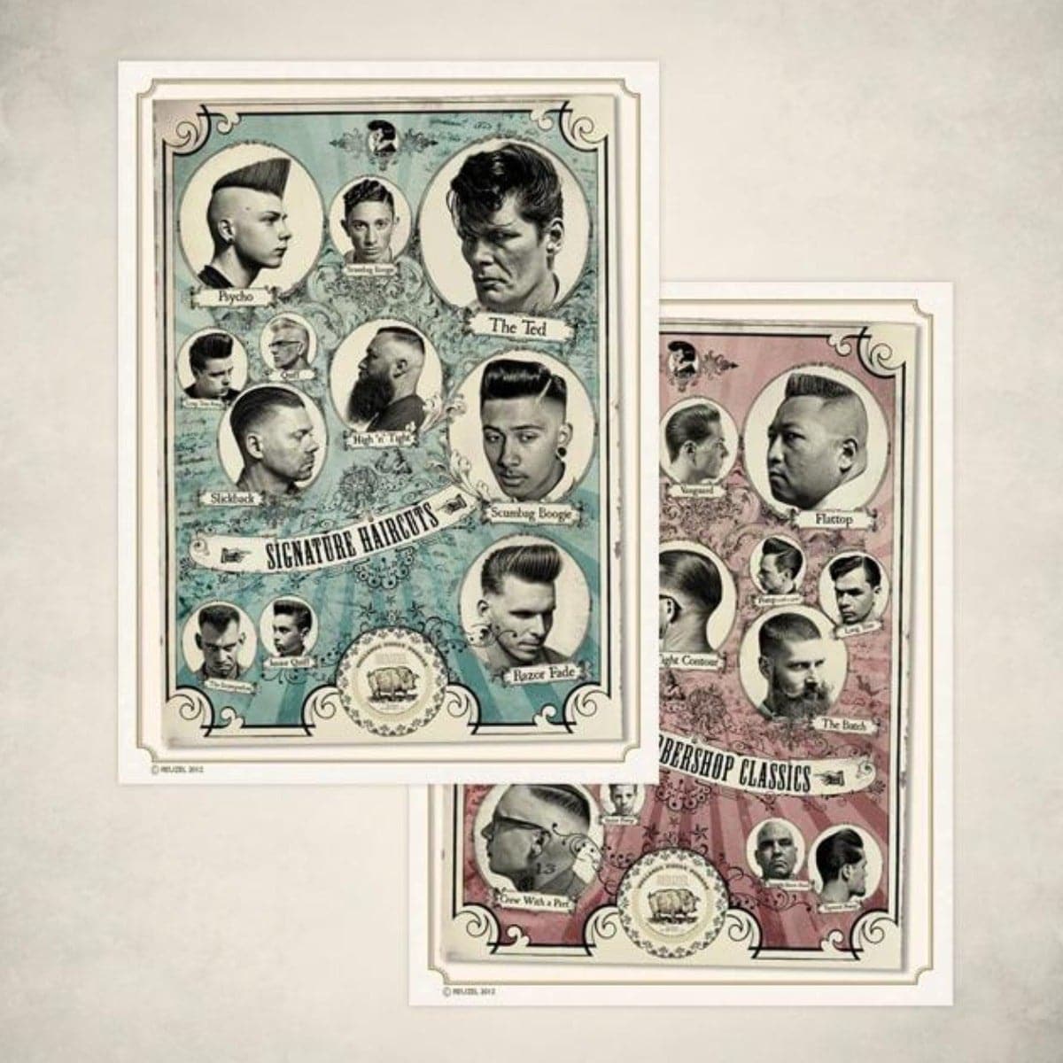Barbershop Classics Poster Set | Reuzel Germany