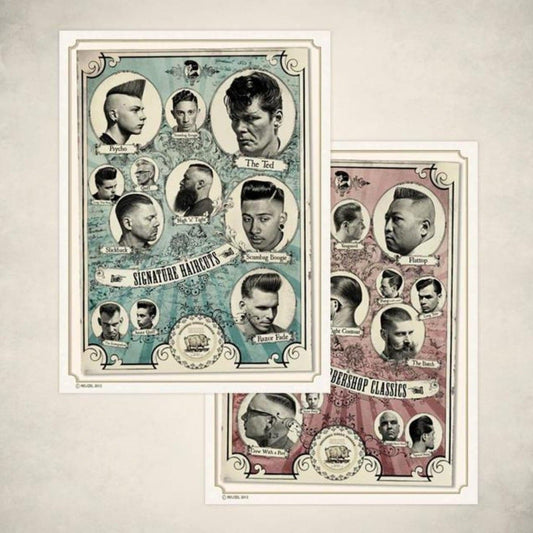 Barbershop Classics Poster Set | Reuzel Germany