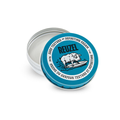 Picture of REUZEL Surf texture and definition cream tin open